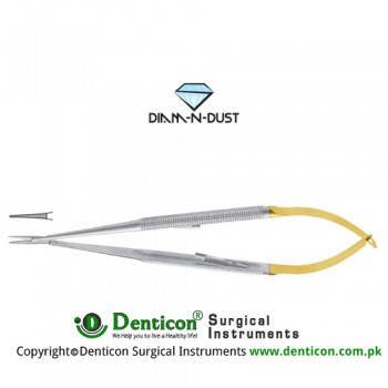 Diam-n-Dust™ Castroviejo Micro Needle Holder Straight - Extra Delicate - With Lock Stainless Steel, 14 cm - 5 1/2"